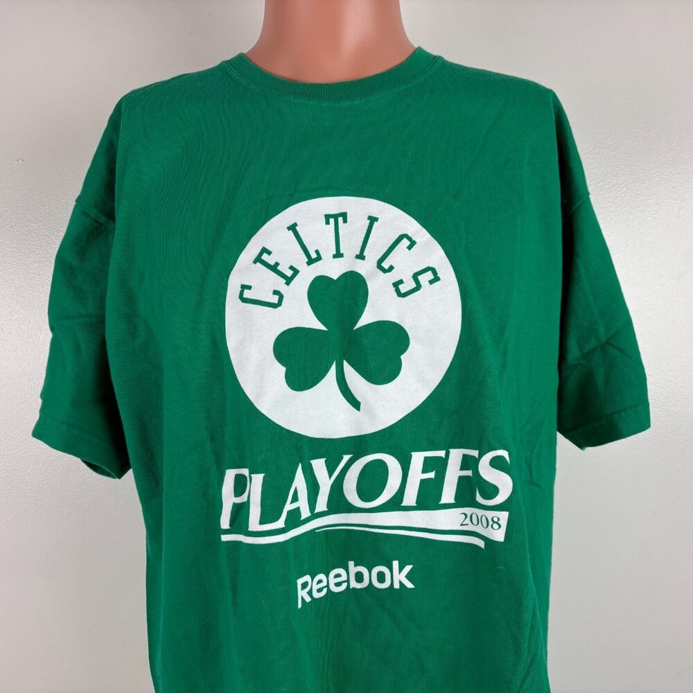Boston Celtics T Shirt Mens Size XL 2008 Playoffs Game Give Away NBA Basketball